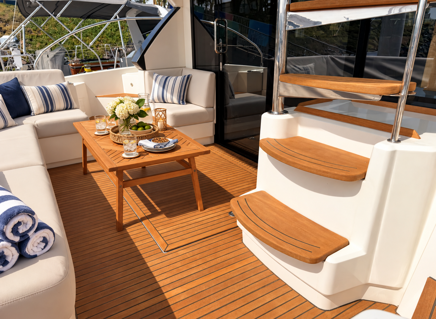 Aboard the Tower60 at Portofino Marina